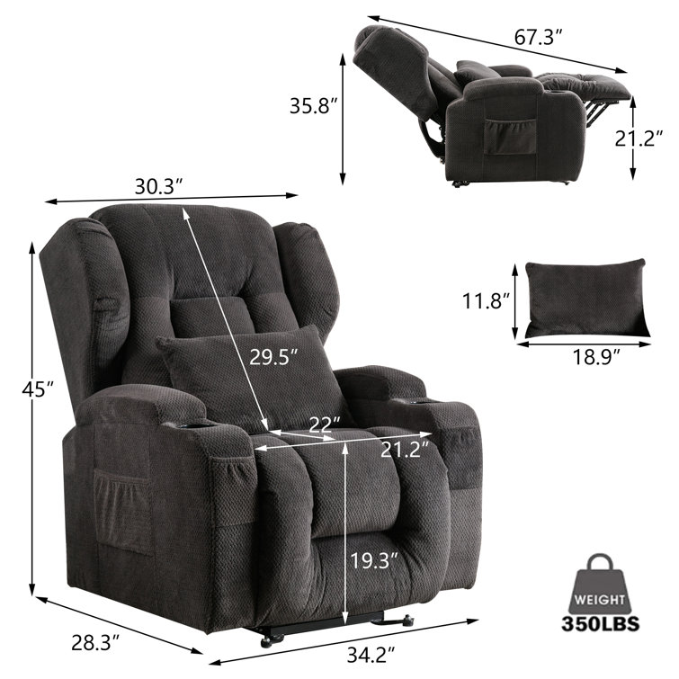 Lift assist standard power reclining full body massage chair online red barrel studio upholstery